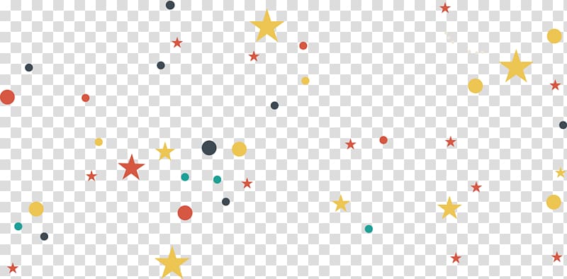 خلفية التصميم الإبداعي نجوم درب التبانة ، نجم متعدد الألوان والكرة PNG