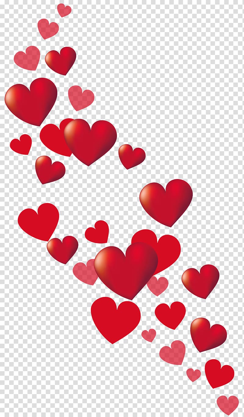 القلب الأحمر التوضيح، قلب عيد الحب، قلوب صغيرة PNG