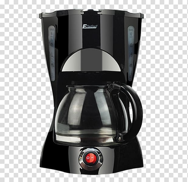 غلاية قهوة Coffeemaker Cafe ، زر أحمر على آلة صنع القهوة ...