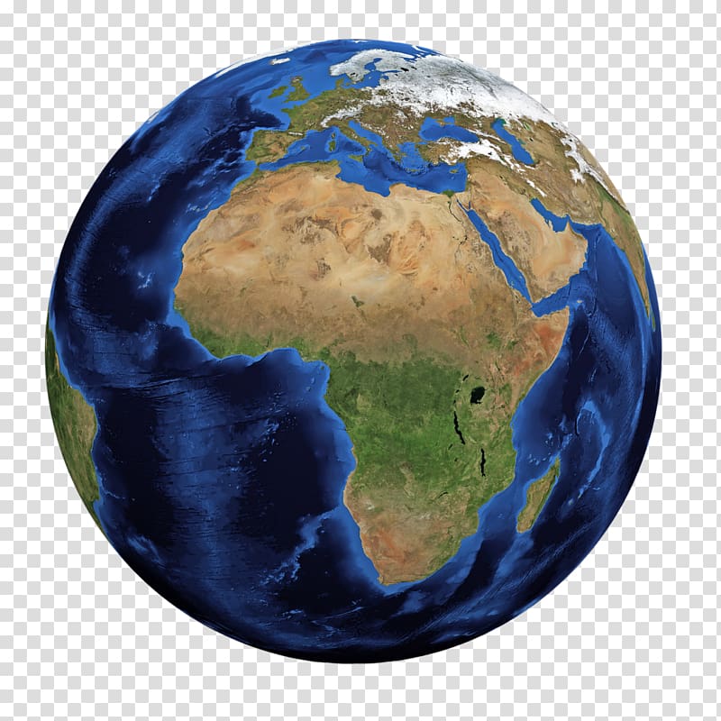 Globe Earth Africa خريطة العالم ، يوم الأرض PNG