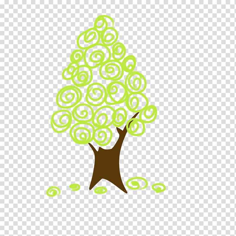 رسم شجرة شجرة الكرتون مجردة Png