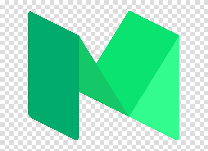 شعار M أخضر ، شعار متوسط PNG