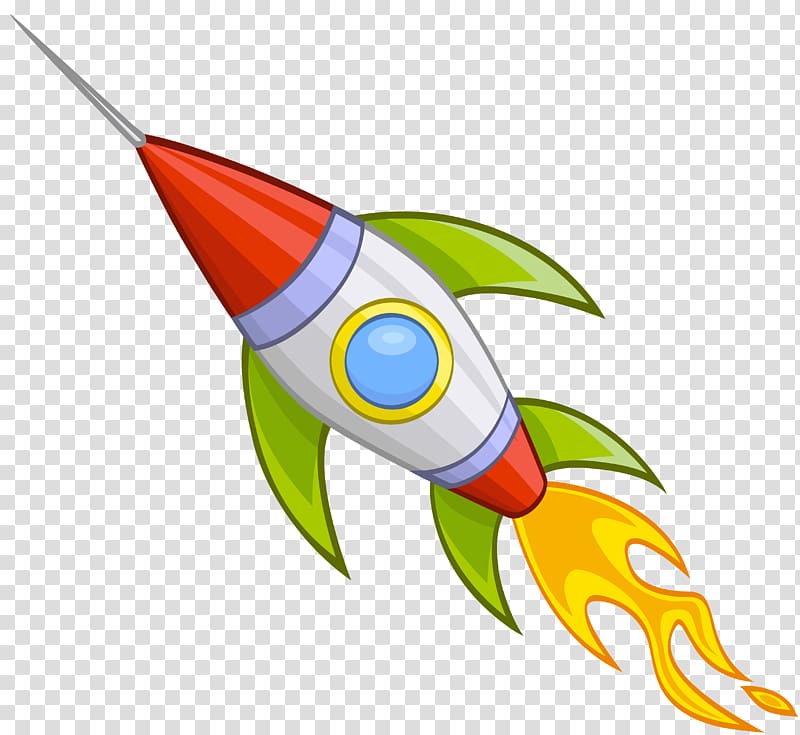 رسم صاروخ فضائي للاطفال
