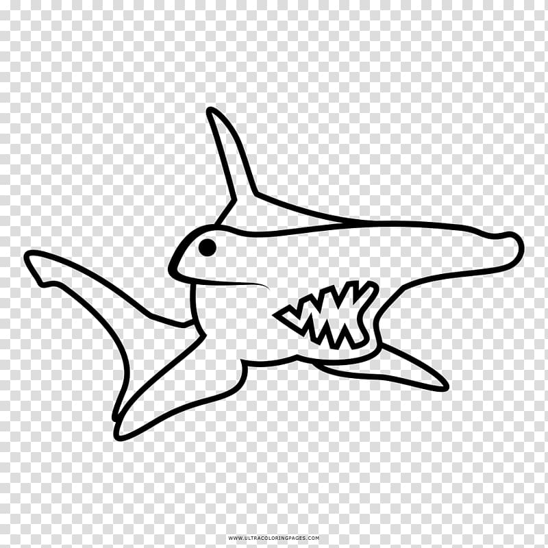 القرش الكبير المطرقة رسم كتاب تلوين Dibujo Tiburon Martillo Png