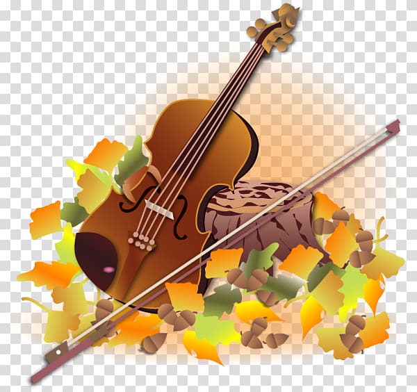الكمان آلات موسيقية حفل الخريف ، كمان اليد PNG