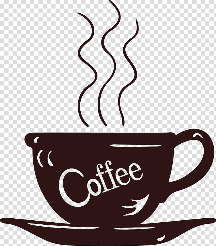 فنجان قهوة مقهى الجدار صائق ، الكرتون فنجان القهوة PNG
