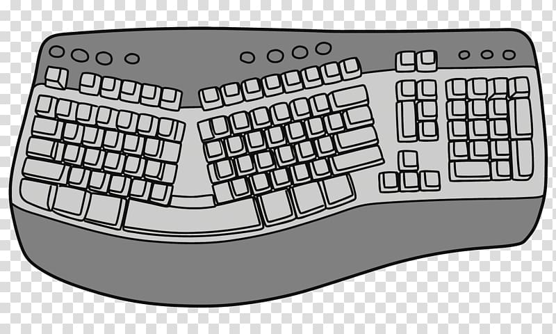 لوحة مفاتيح الكمبيوتر شريط الفضاء ، لوحة المفاتيح الكرتون PNG