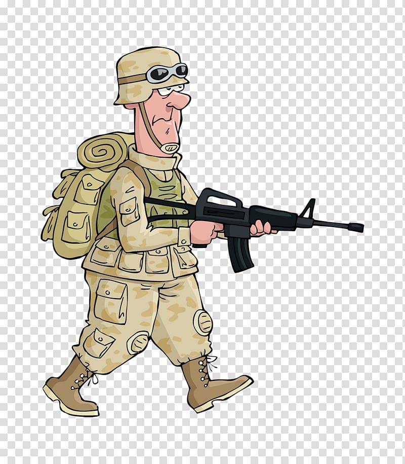 رسم الكرتون الجندي ، الجنود الأمريكيون PNG