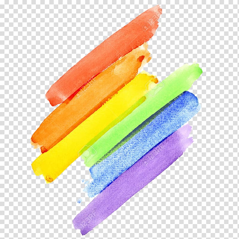 ستة التوضيح متنوعة اللون ، قوس قزح العلم فخر مثلي الجنس ، العلم PNG