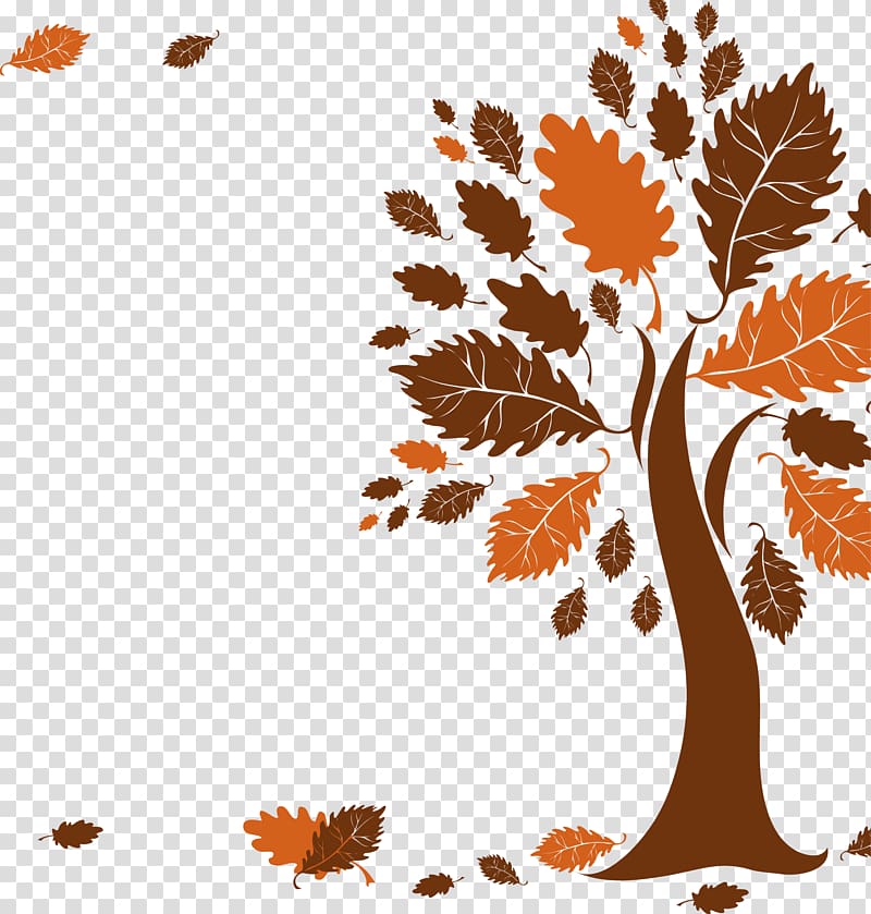 الخريف شجرة الفن التجريدي شجرة الكرتون Png
