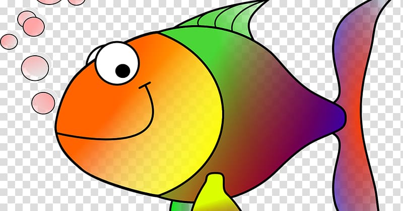 سمكة كرتونية ملونة