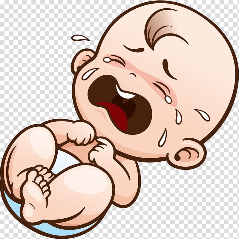طفل تبكي التوضيح ، بكاء كارتون الرضع ، كارتون حزين طفل البكاء PNG