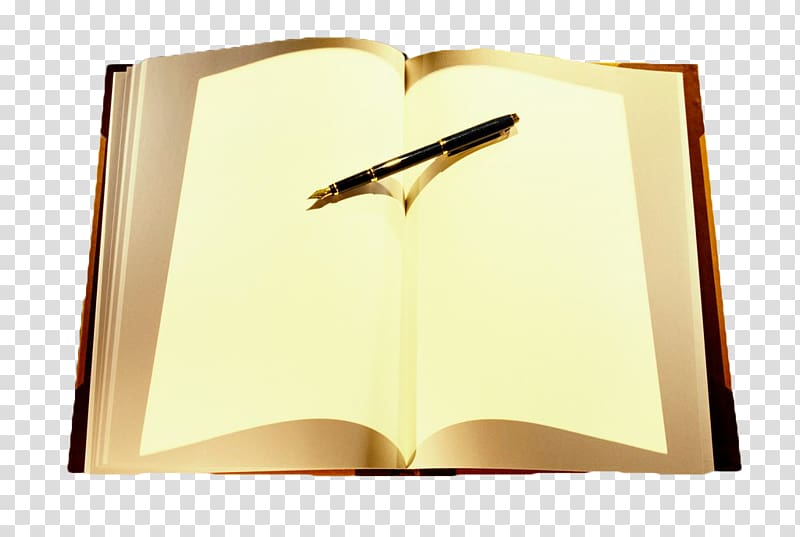 القلم الأصفر ، كتاب فارغ أصفر PNG