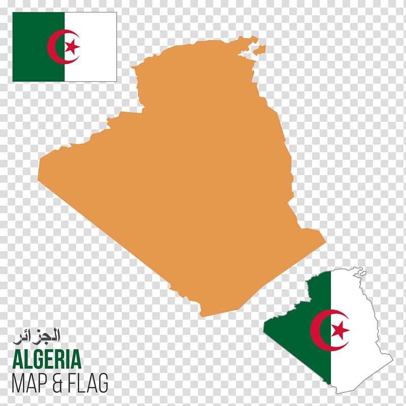 خريطة الجزائر صماء Png
