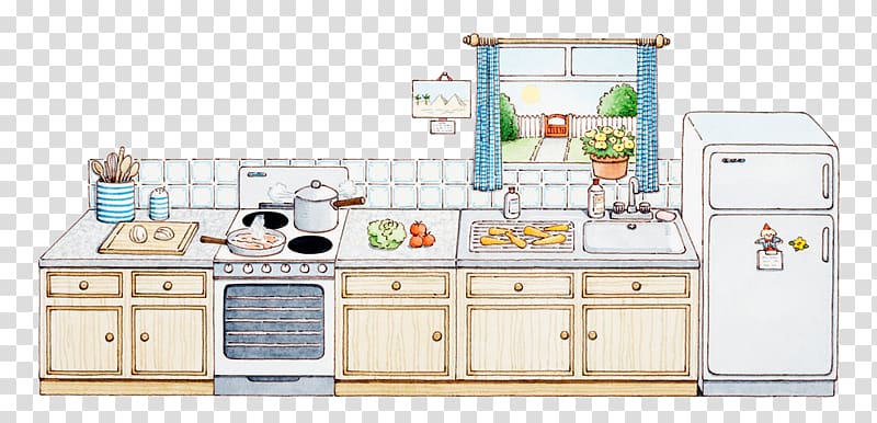 أواني المطبخ رسم الأجهزة المنزلية التوضيح ، المطبخ الكرتون PNG