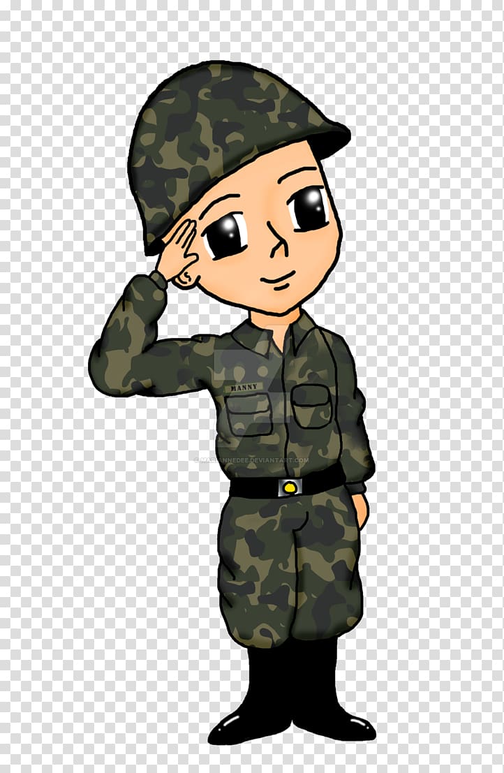 جندي تحية عسكرية رسم